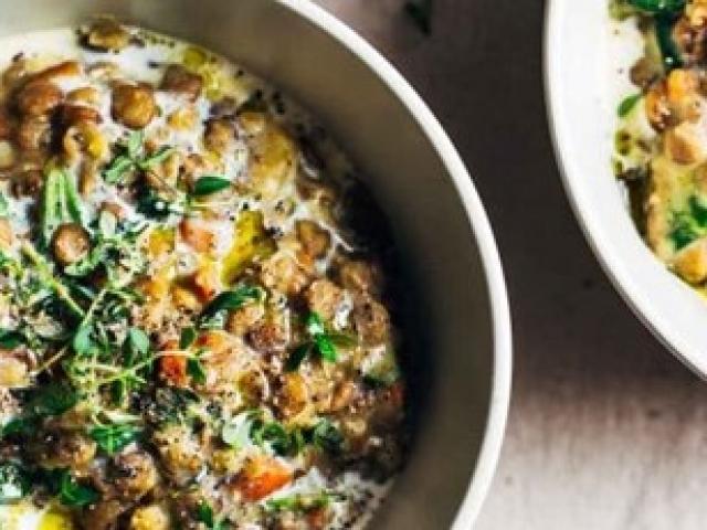 One Pot de Lentilles et Epinards 